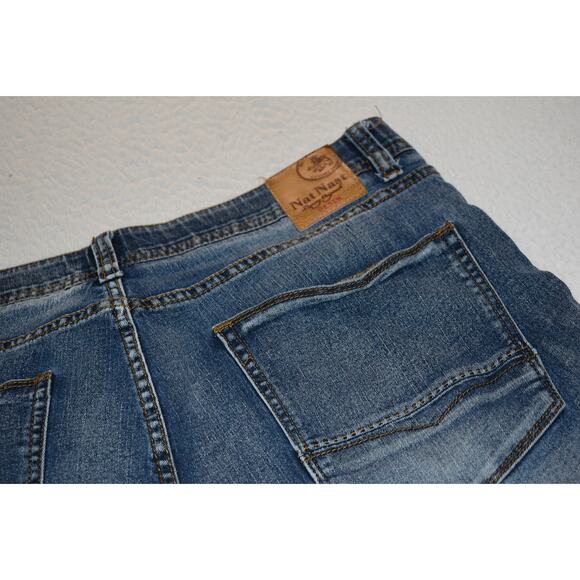 Nat Nast Blue Jeans Mens Size 36 x 30 Straight Cotton Blend Stretch Denim - Picture 1 of 7